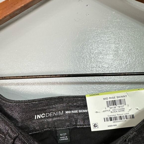 INC International Concepts Women’s Jeans sz 4 Mid Rise Skinny NEW #F135 - Picture 10 of 12